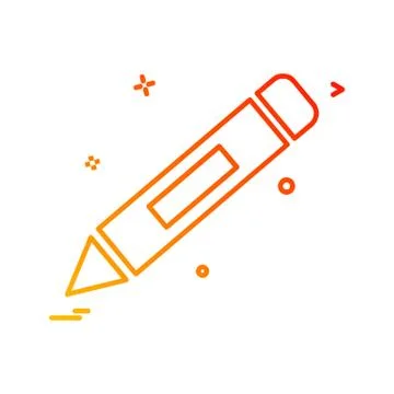 Pencil icon design vector 스톡 일러스트