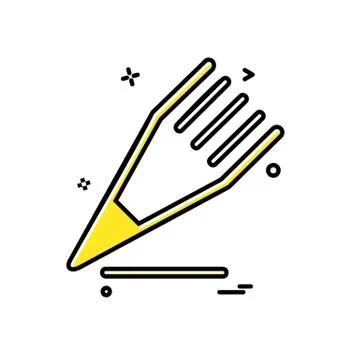 Pencil icon design vector Stockillustratie