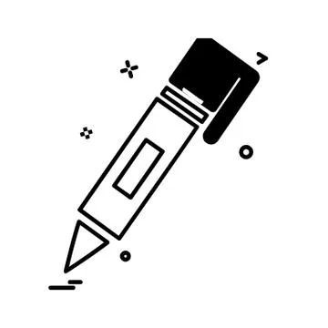 Pencil icon design vector イラスト素材
