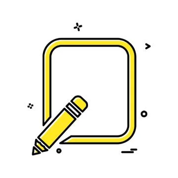 Pencil  icon design vector Stock Illustration