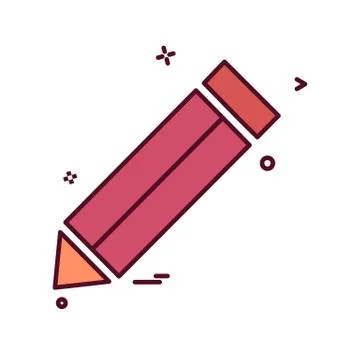 Pencil icon design vector イラスト素材