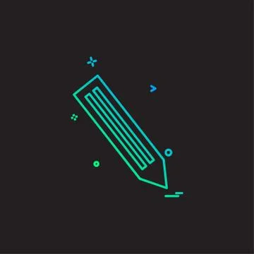 Pencil icon design vector Stockillustratie