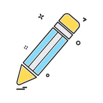 Pencil icon design vector Stockillustratie