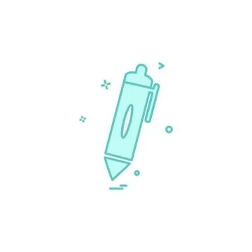 Pencil icon design vector 스톡 일러스트