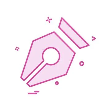 Pencil icon design vector 库存插图