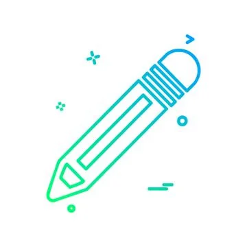Pencil icon design vector Stockillustratie