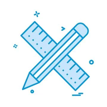 Pencil icon design vector Illustrazione stock