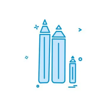 Pencil icon design vector Stock Illustration