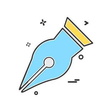 Pencil icon design vector Stock Illustration