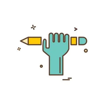 Pencil icon design vector イラスト素材