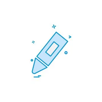Pencil icon design vector Stock Illustration