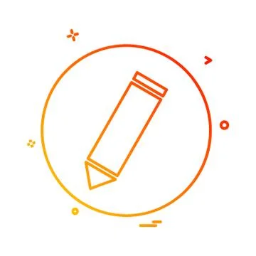 Pencil icon design vector Illustrazione stock
