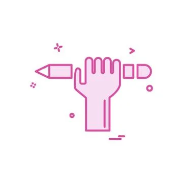 Pencil icon design vector Stockillustratie