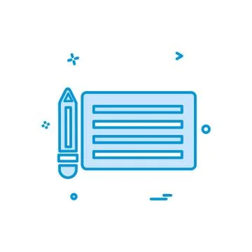 Pencil icon design vector Stockillustratie