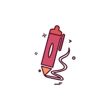Pencil icon design vector イラスト素材