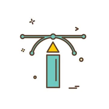 Pencil icon design vector イラスト素材