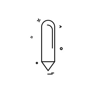 Pencil icon design vector イラスト素材