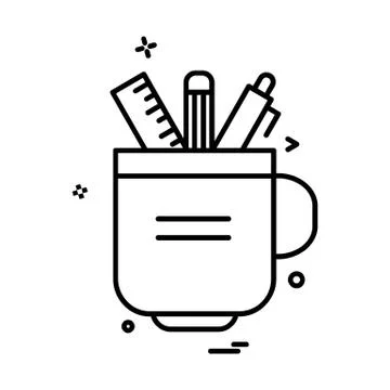 Pencil icon design vector イラスト素材