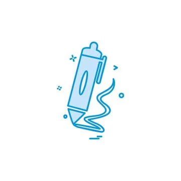 Pencil icon design vector Stock Illustration