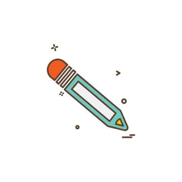 Pencil icon design vector Stockillustratie