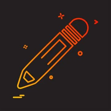 Pencil icon design vector イラスト素材
