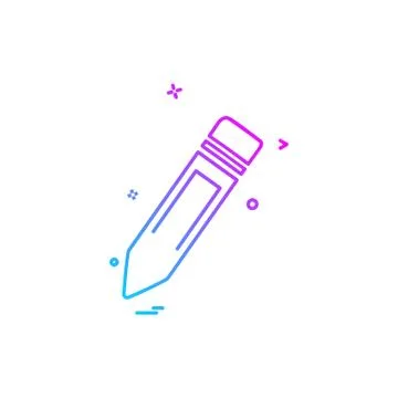 Pencil icon design vector Stockillustratie