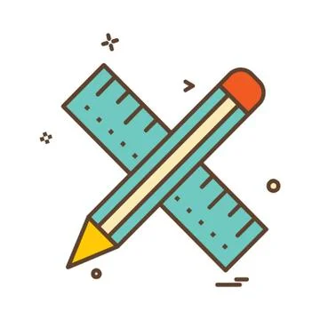 Pencil icon design vector Stock Illustration
