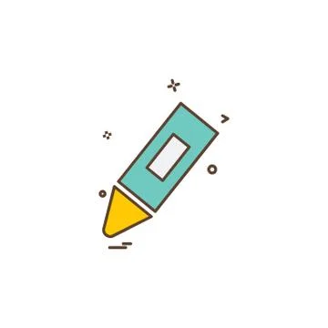Pencil icon design vector イラスト素材