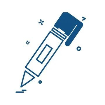 Pencil icon design vector Stock Illustration