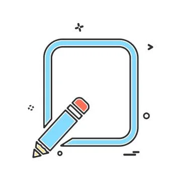 Pencil  icon design vector イラスト素材