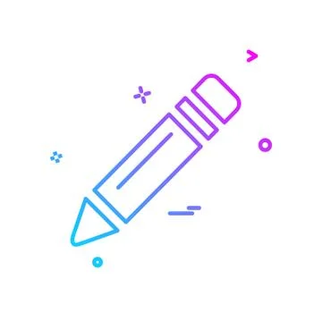 Pencil icon design vector イラスト素材