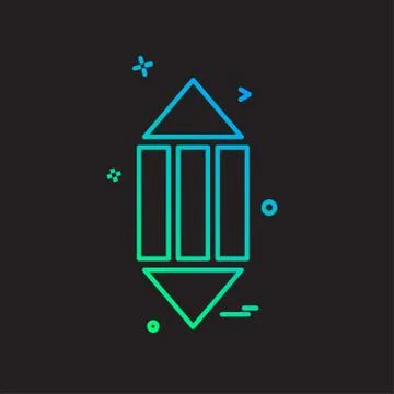 Pencil icon design vector 스톡 일러스트