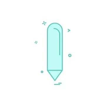 Pencil icon design vector Stock Illustration