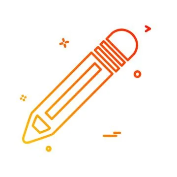 Pencil icon design vector Stockillustratie