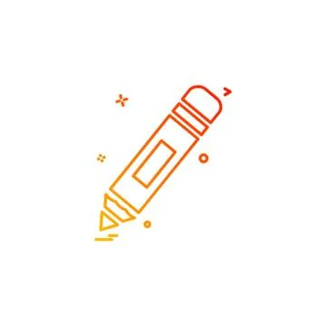 Pencil icon design vector Stockillustratie