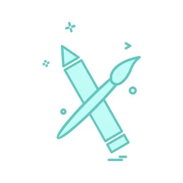 Pencil icon design vector Illustrazione stock