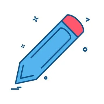 Pencil icon design vector イラスト素材