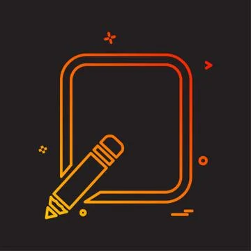 Pencil  icon design vector イラスト素材
