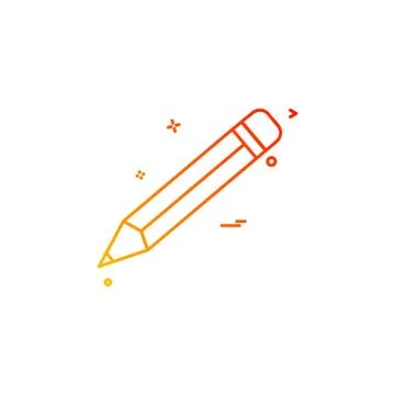 Pencil icon design vector 스톡 일러스트
