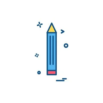 Pencil icon design vector イラスト素材