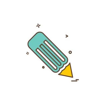 Pencil icon design vector Stockillustratie