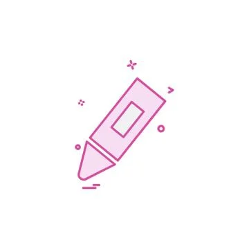 Pencil icon design vector Stock Illustration