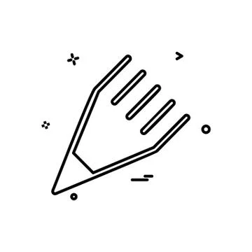 Pencil icon design vector Stock Illustration