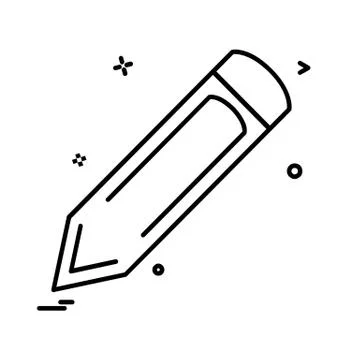 Pencil icon design vector Stock Illustration