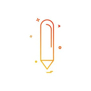 Pencil icon design vector イラスト素材