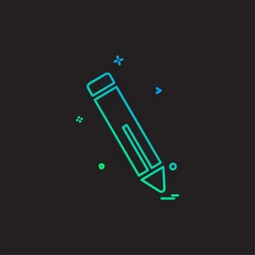 Pencil icon design vector Stockillustratie