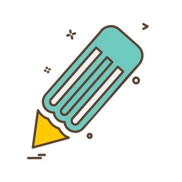 Pencil icon design vector イラスト素材
