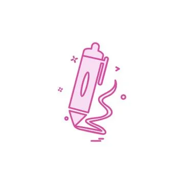 Pencil icon design vector Stock Illustration