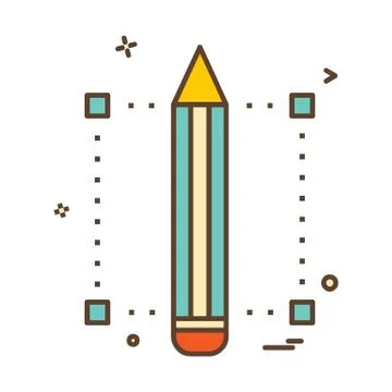 Pencil icon design vector イラスト素材
