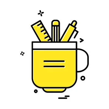 Pencil icon design vector イラスト素材